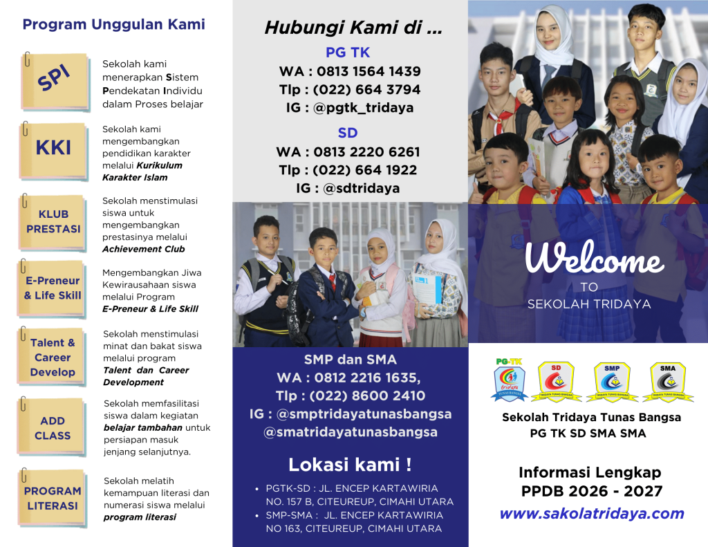 Brosur Sekolah Tridaya-1